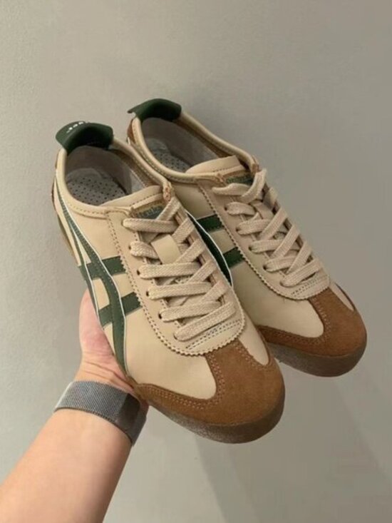 Onitsuka Tiger by Asics Other - Men’s Onitsuka Tiger Mexico 66 Cream Brown Green Retro Sneakers